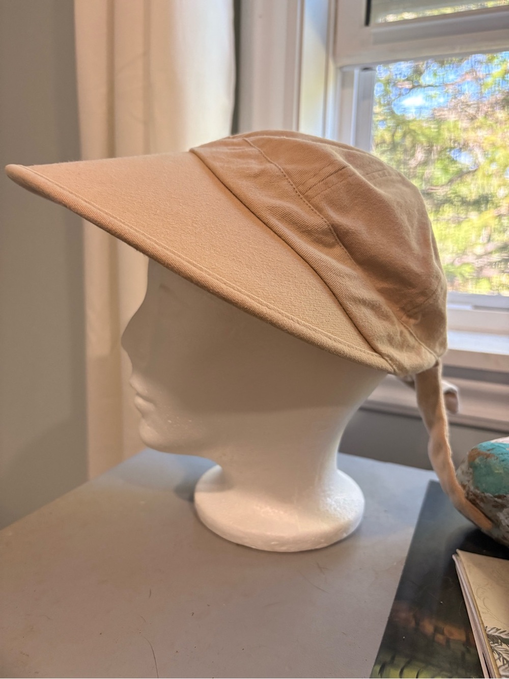 Set of 2 Womens Wide-Brim Sun Hat in Tan.  2nd hat is in 2nd picture